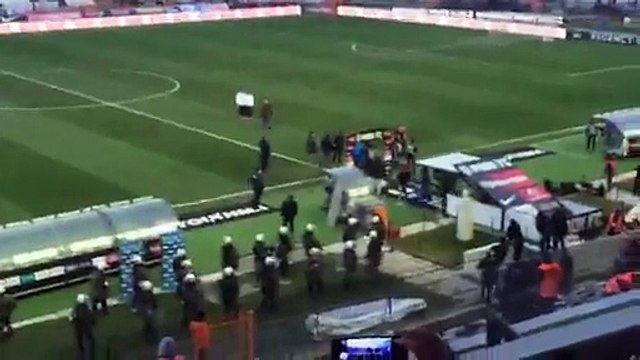 O Μαρινάκης στον αγωνιστικό χώρο της Τούμπας