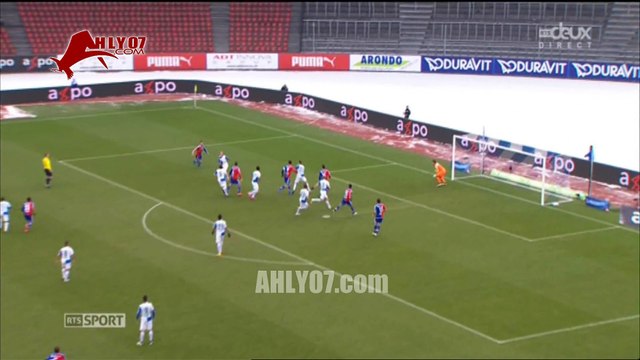 هدف صاروخي لمحمد النني مع بازل في شباك جراسهوبرز بالدوري السويسري