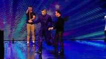 Aaron Crow shows off his blindfolded swordskills Week 3 Auditions Britains Got Talent 2013