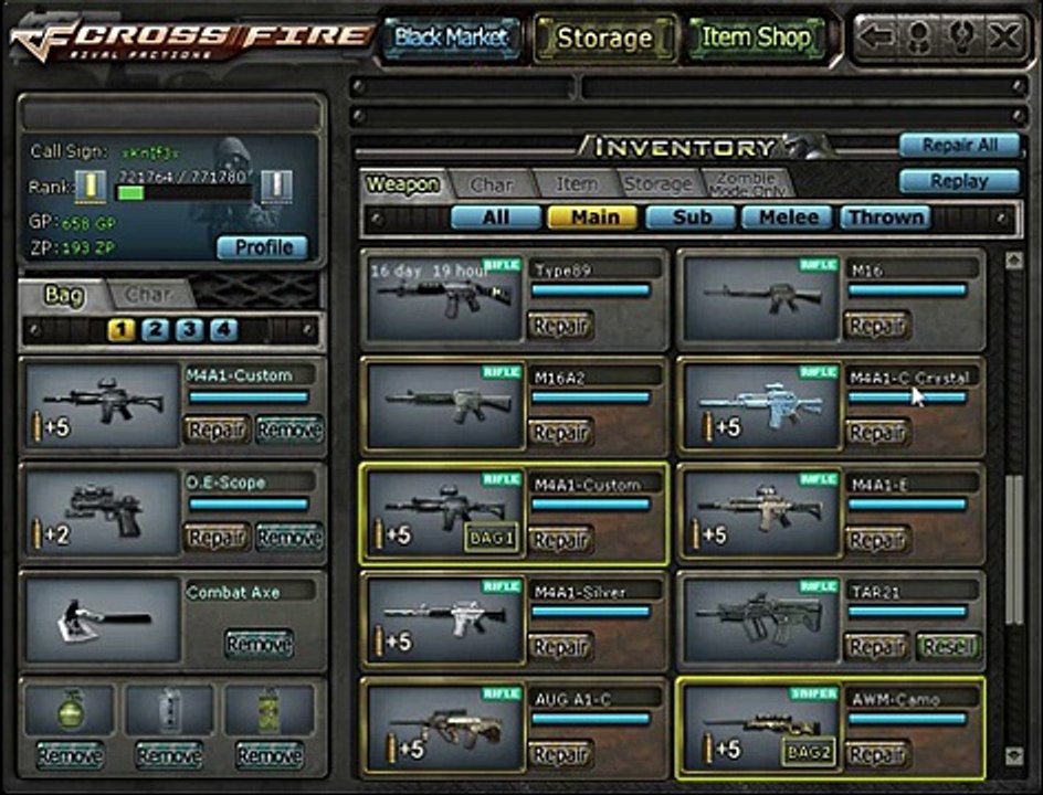 Buy Sell Accounts - Selling Crossfire account exclusive NOT SOLD 2013