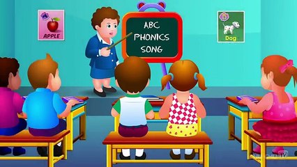 Phonics Song With Two Words - A For Apple ABC Alphabet Song With Sound For Children -