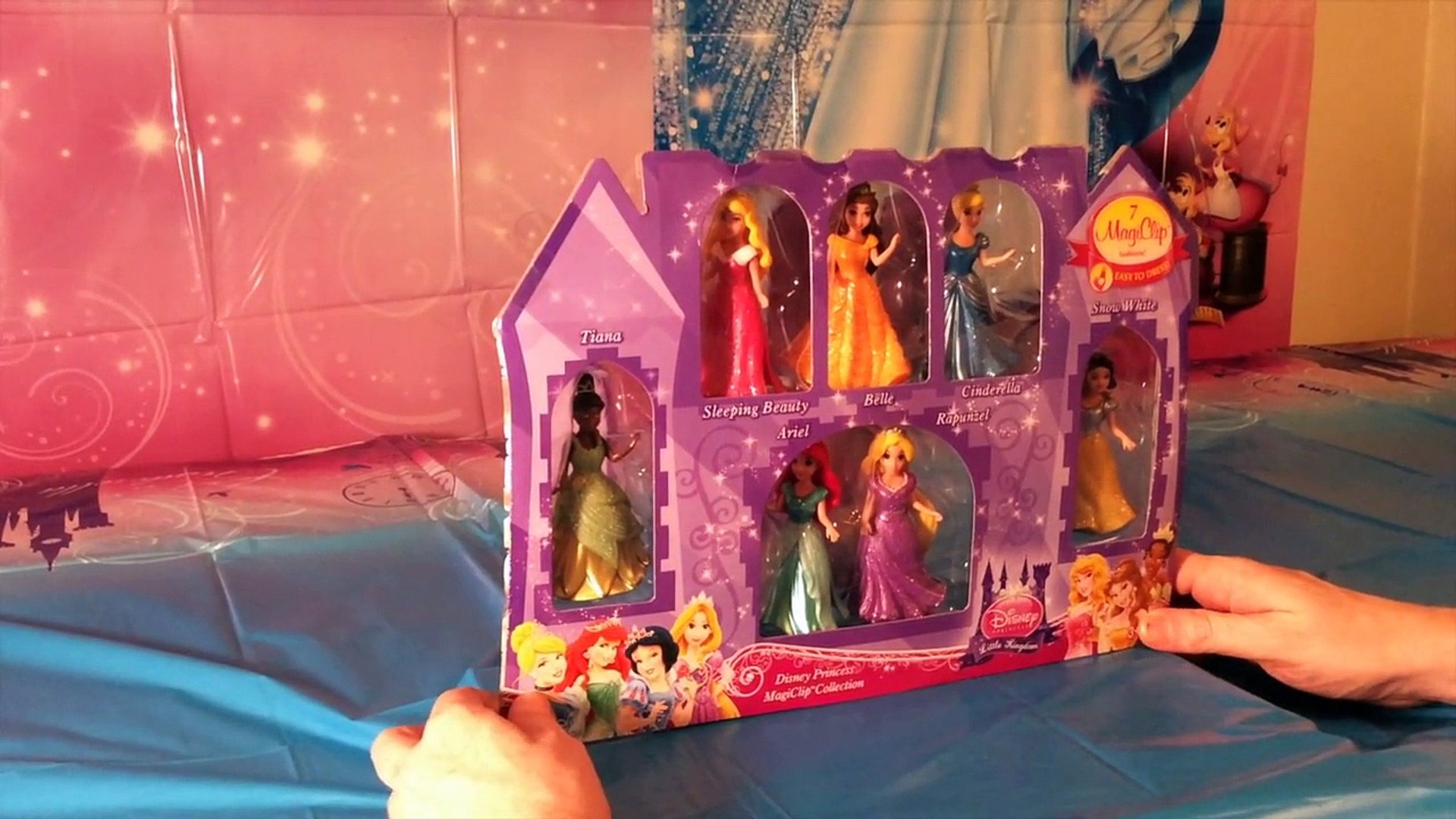 7 Disney Princess Magiclip Collection Snow White Belle Cinderella Ariel Rapunzel Magic Toys Club Video Dailymotion