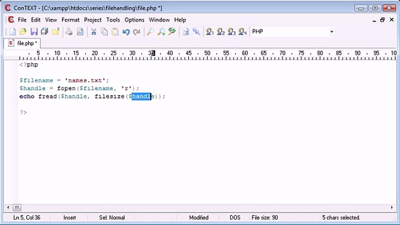 80 - The explode Function with File Handling Example