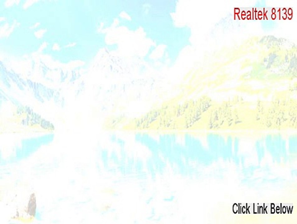 Realtek 8139 & 8169 Lan Driver.zip Full Download [Instant Download 2015]