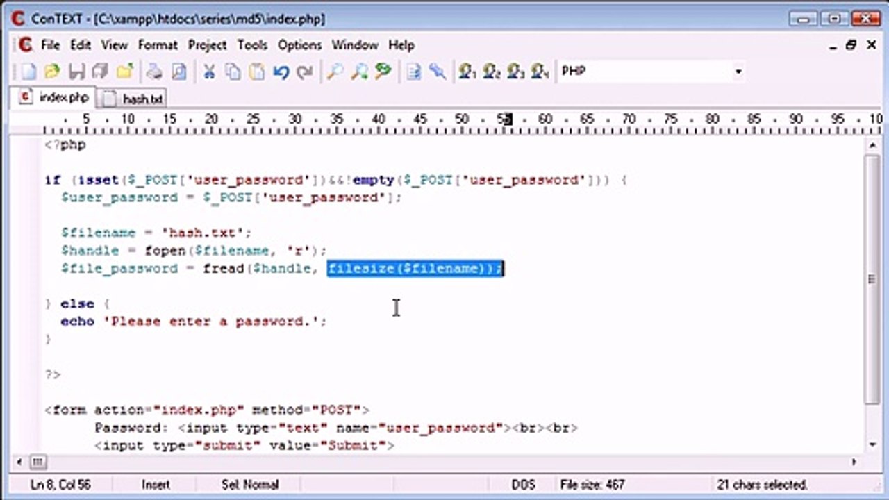 97 - MD5 Encryption