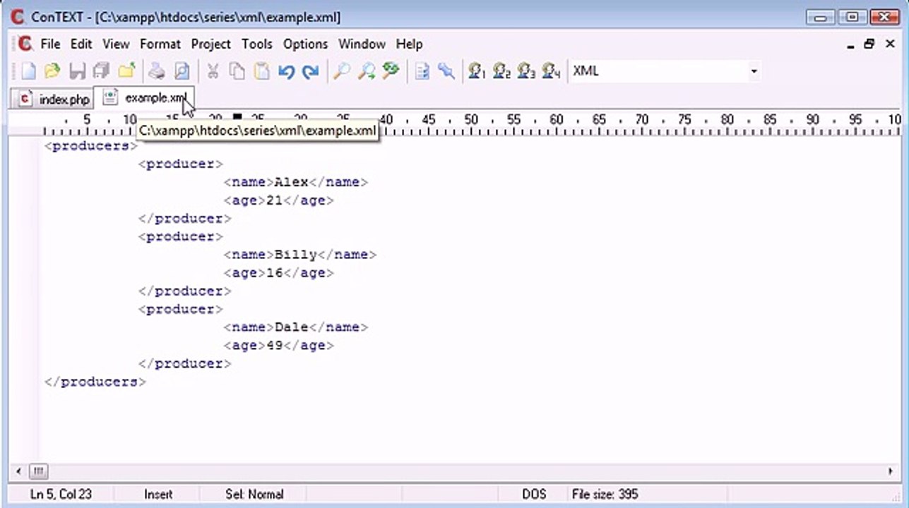 105 - Reading a Simple XML File Part 1_‏