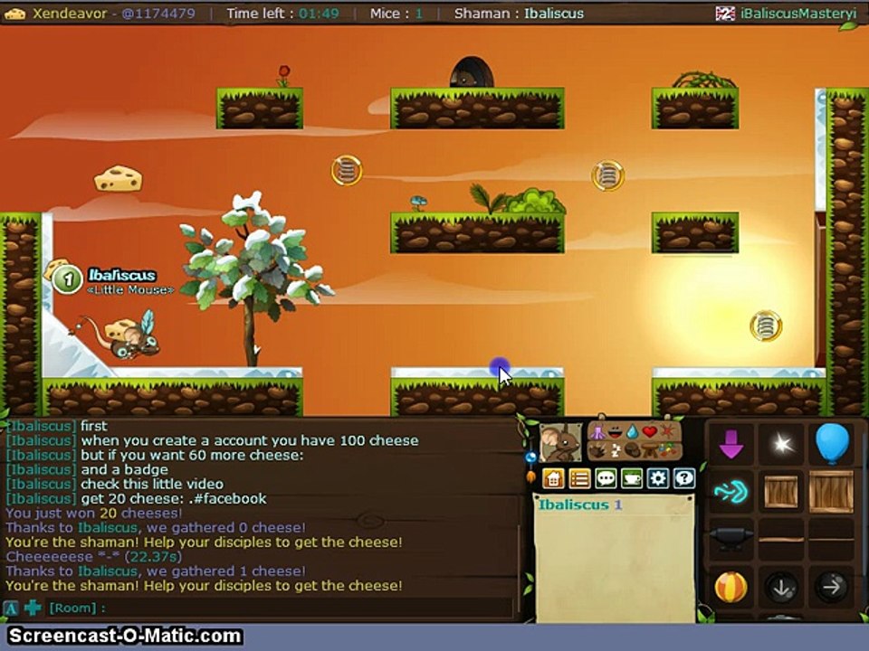 How to get 60 cheese, items, a title and a badge easy and fast- Transformice