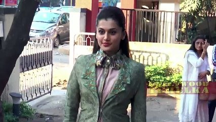 Tapsee Pannu Hot Panty Hiding At Fashion Preview By Designer Nidhi Yasha!