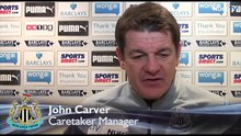 John Carver and Jack Colback on Newcastle's draw with Stoke City