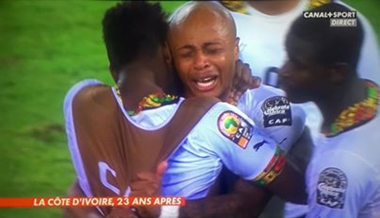 La détresse d'André Ayew après la défaite du Ghana en finale contre la Côte d'Ivoire | CAN 2015