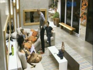 Fernando, Aline, Marco e Adrilles na sala - 08.02.2015