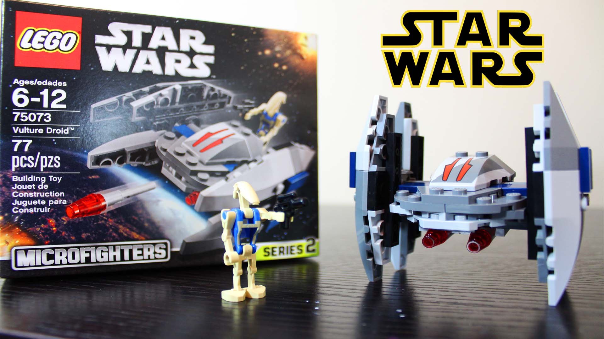 LEGO Star Wars Vulture Droid 75073 Series 2 Microfighters (Unboxing and  Build) - video Dailymotion