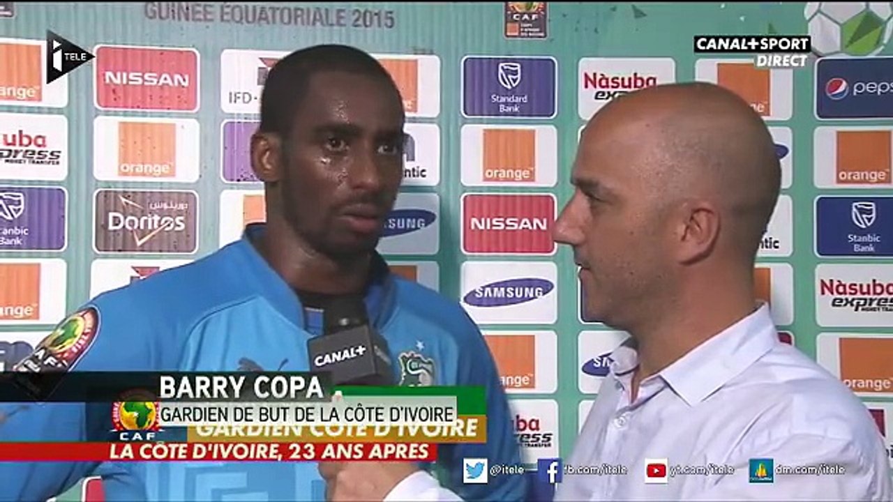 Les larmes d'un Éléphant , Bary Copa Le Gardien de But ivoirien très ému