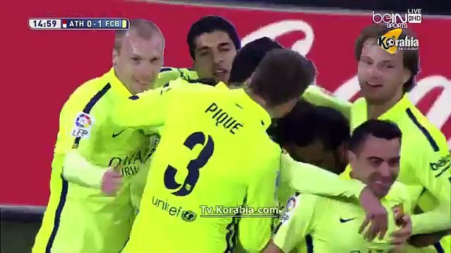 اهداف برشلونة وأتلتيك بيلباو 5-2 (شاشة كاملة) | تعليق خليل البلوشي | الدورى الاسباني | 08-02-2015