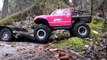 RC ADVENTURES OVERKiLL PUTS CHAiNS ON PiNKY ~ MUDDY SCALE 4x4 TRUCKS & TRAILER