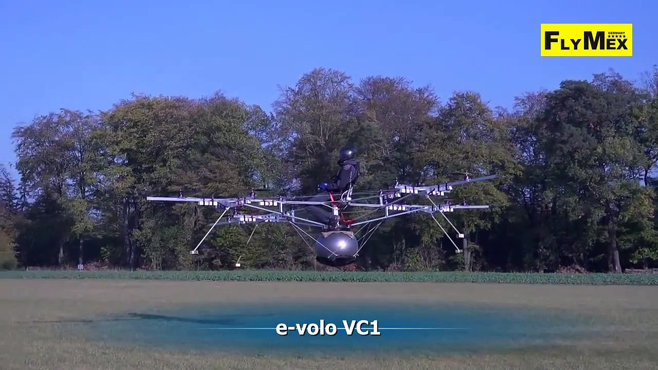 World's First Electric Helicopter E-Volo Prototype Flight