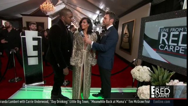 Kanye West & Kim Kardashian at the Grammy Red Carpet