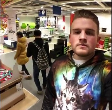 When you're bored in IKEA...