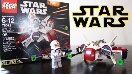 LEGO Star Wars ARC-170 Starfighter 75072 Series 2 Microfighters (Unboxing and Build)