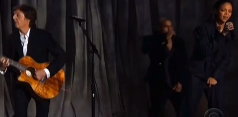 Rihanna Kanye Paul Mc Cartney 4 5 Seconds The Grammys