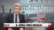 U.S. urges N. Korea to halt threats after missile firings