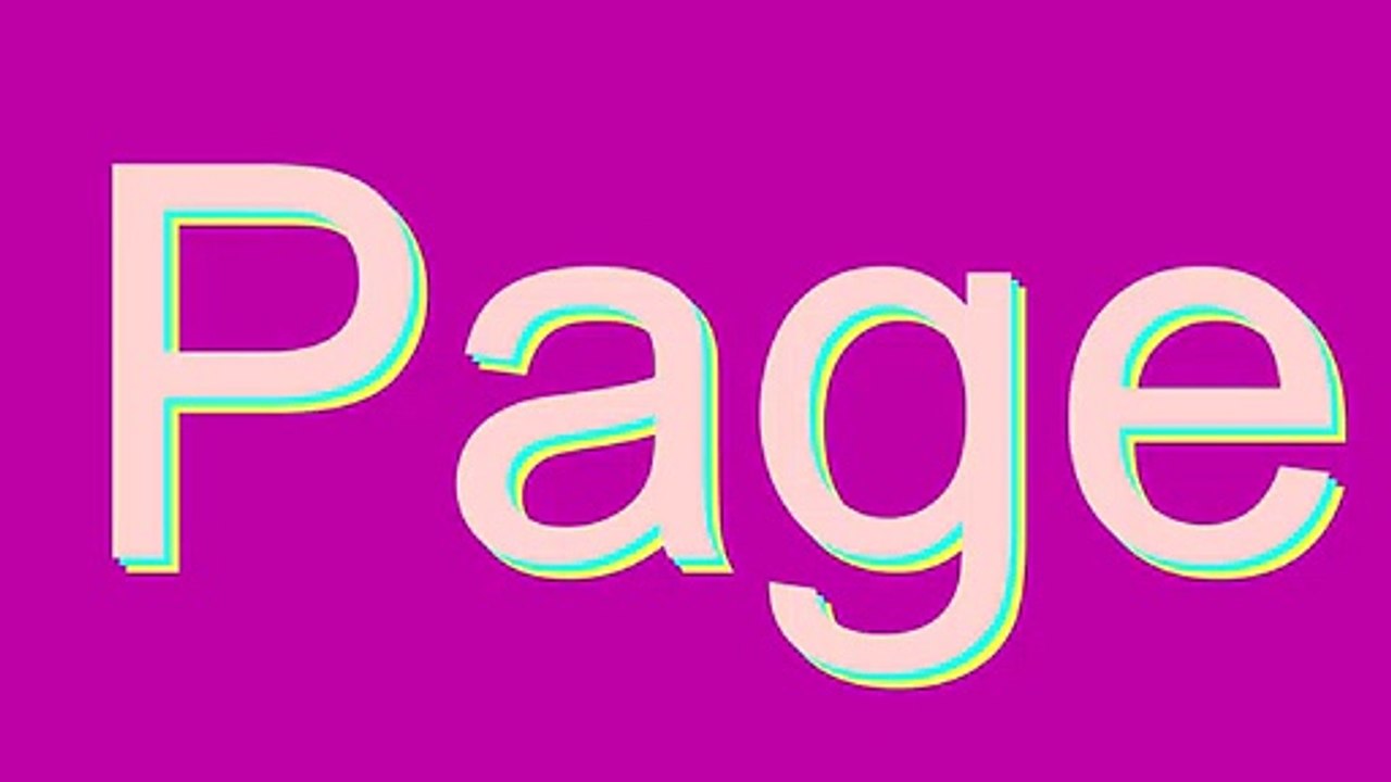 How to Pronounce Page