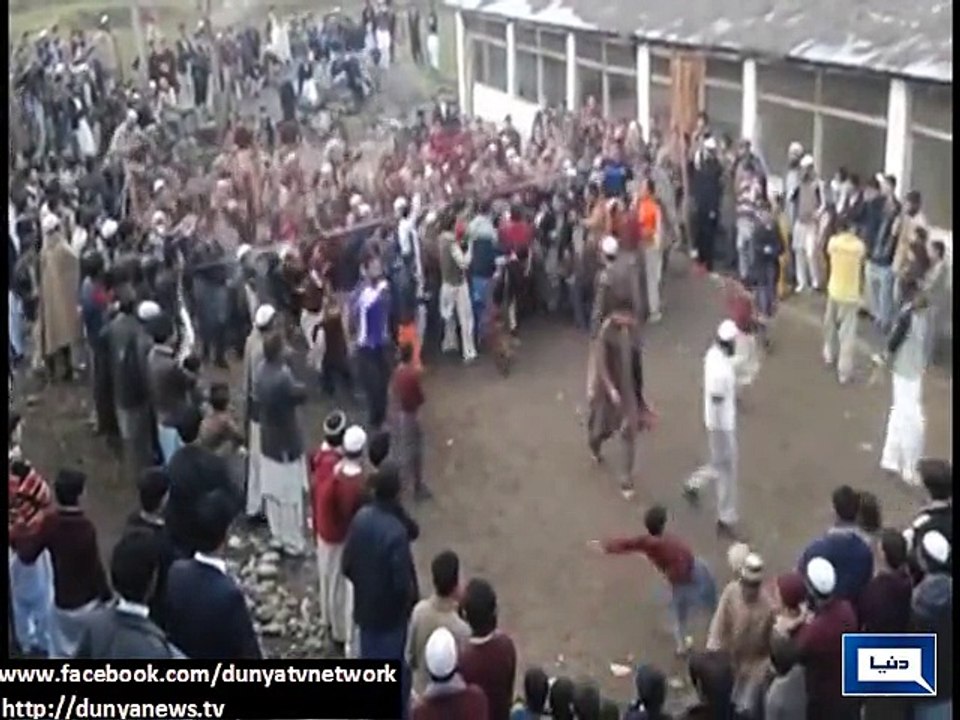 Dunya News - Battagram: Fight during volley ball match