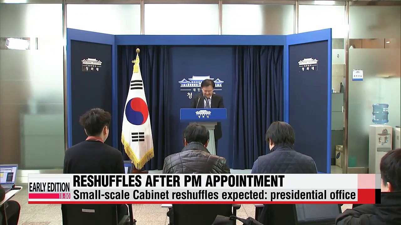 President Park to complete reshuffles after prime minister appointment