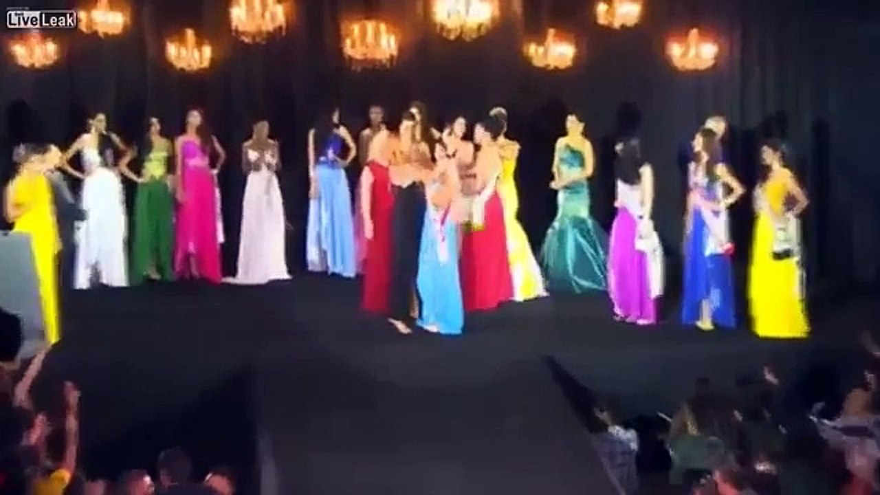 Beauty pageant runner-up attacks winner, smashes crown