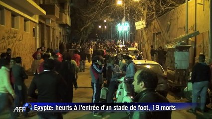 Egypte: 19 morts dans des heurts à l'entrée d'un stade de foot