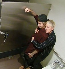 Justin Bieber ve Ellen'i Tuvalette Basan İnsanların Tepkileri