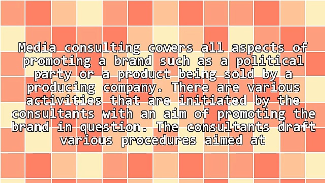 Different Elements Of Media Consulting