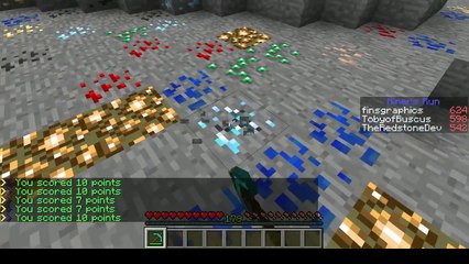 MINECRAFT (Worldbuscus) -- MINE THE DIAMOND MINIGAME