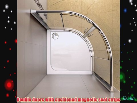 900 x 900 mm Modern Quadrant Glass Shower Enclosure with Tray Free Waste