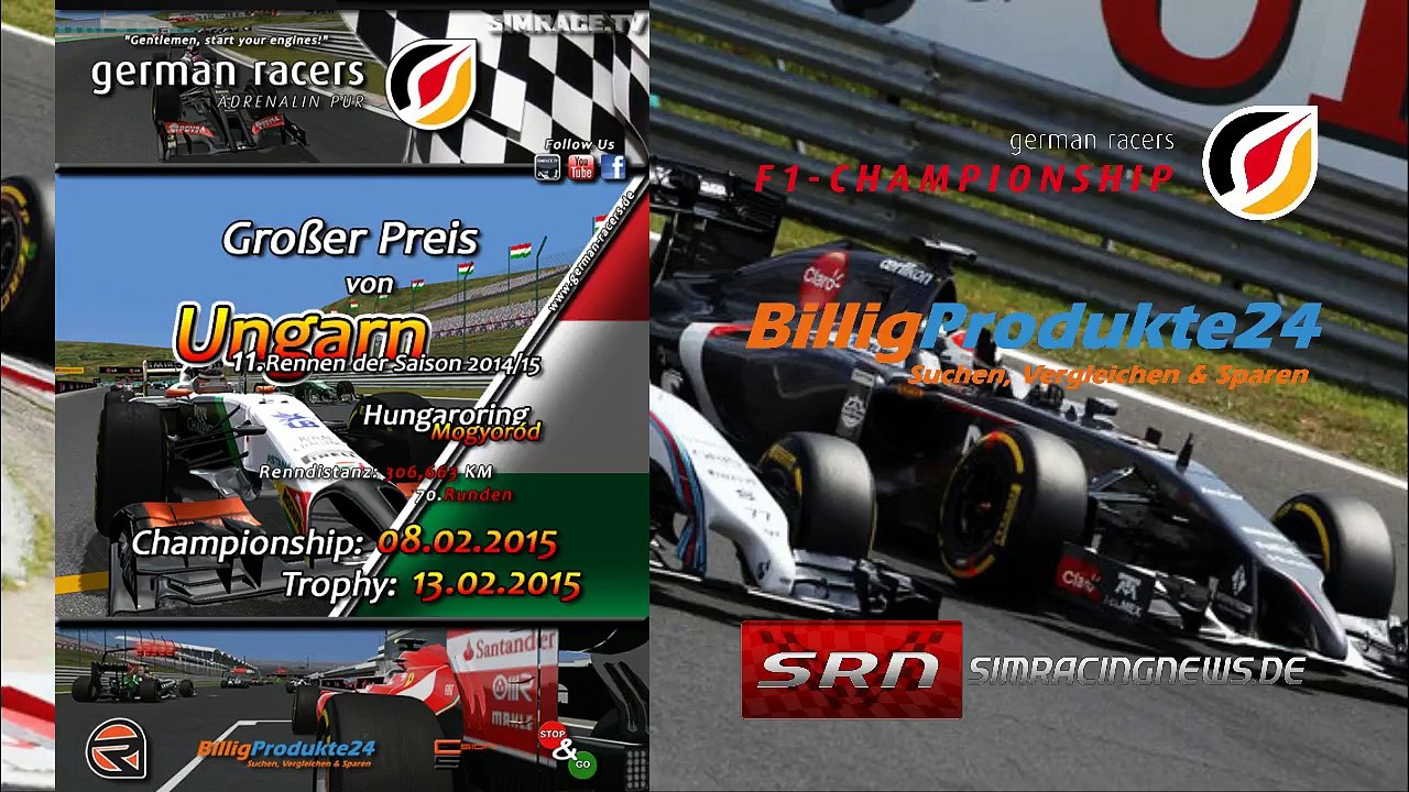 F1 Championship - 11. Rennen in Ungarn