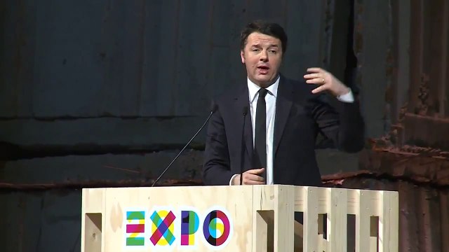 Milano - Renzi interviene a Le idee di Expo 2015 (07.02.15)