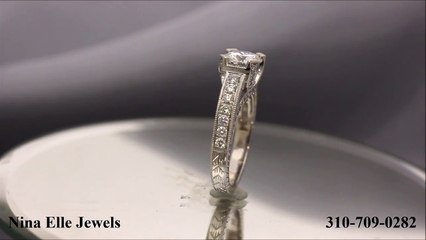 Round Cut Antique Style Diamond Engagement Ring