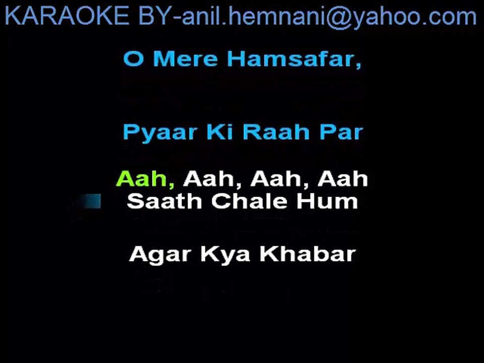 JAANE JAAN DHONDHTA PHIR RAHA KARAOKE WITH FEMALE VOCAL