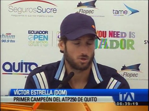 Víctor Estrella Burgos, el campeón del primer Abierto de Ecuador en Quito, ATP 250