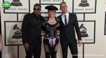 Madonna Fashion statement arriving at The 57th Annual GRAMMY Awards Red Carpet