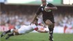Jonah Lomu INCREDIBLE bulldozer try v England in 1995 Rugby World Cup