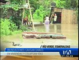 Inundaciones dejan 30 recintos de Esmeraldas incomunicados