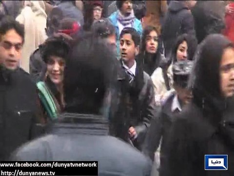 Dunya News - Snow creates distortion in Northern areas of Pakistan