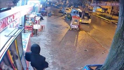 Polis-şüpheli Kovalamacası Güvenlik Kamerasında