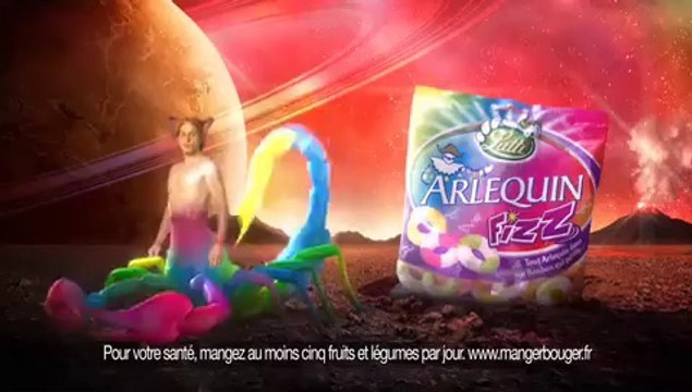 Dufresne Corrigan Scarlett pour Lutti - bonbons Arlequin, «Arlequin Tendre, Arlequin Fizz» - février 2015
