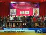 Trabajadores anuncian marcha nacional para el 19 de marzo