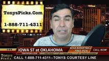 Oklahoma Sooners vs. Iowa St Cyclones Free Pick Prediction NCAA College Basketball Odds Preview 2-9-2015