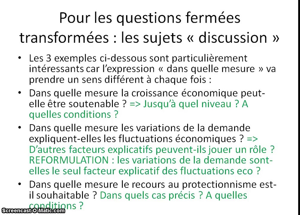 Dissertation de SES n°3 trouver une problématique  structurer  Vidéo