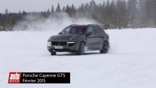 Porsche Cayenne GTS 2015 : essai vidéo sur la neige avec auto-moto.com