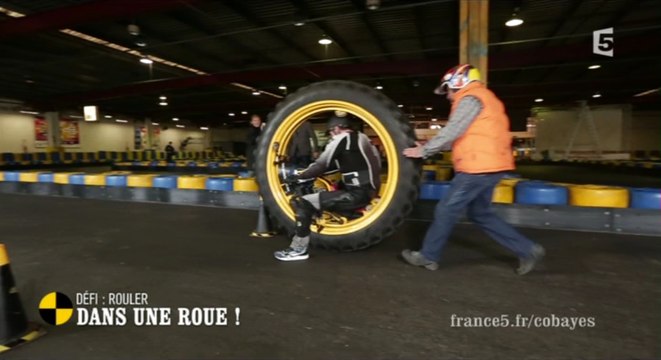 Un Cobaye roule dans une roue ! - ZAPPING AUTO DU 09/02/2015
